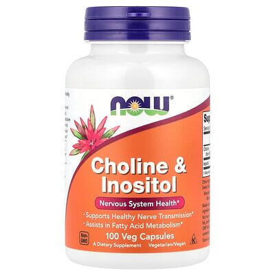 Now Foods Choline & Inositol 500 mg - Brain & Nerve Support Now Foods Choline & Inositol 500 mg - Brain & Nerve Support