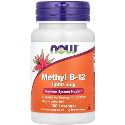 Now Foods Methyl B-12 1000mcg lozenges (100 pcs.) Now Foods Methyl B-12 1000mcg lozenges (100 pcs.)