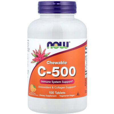 Now Foods Vitamin C 500mg Orange Chewable - Vitamin Supplement Now Foods Vitamin C 500mg Orange Chewable - Vitamin Supplement