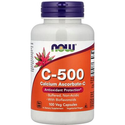 Now Foods Calcium Ascorbate 500mg - Vitamin C Supplement Now Foods Calcium Ascorbate 500mg - Vitamin C Supplement