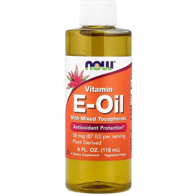 Now Foods Vitamin E Oil - Organic, Antioxidant, 118 ml Now Foods Vitamin E Oil - Organic, Antioxidant, 118 ml