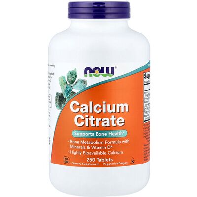 Now Foods Calcium Citrate with Minerals & Vitamin D - 250 tablets Now Foods Calcium Citrate with Minerals & Vitamin D - 250 tablets
