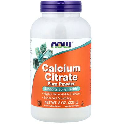 NOW Foods Calcium Citrate - Bone Support - 227g NOW Foods Calcium Citrate - Bone Support - 227g