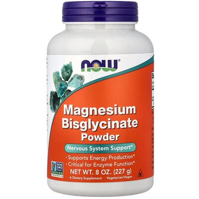 Now Foods Magnesium Bisglycinate Powder - 8 Oz Now Foods Magnesium Bisglycinate Powder - 8 Oz