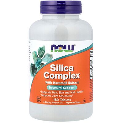 NOW Foods Silica Complex with Horsetail Extract - 180 tablets NOW Foods Silica Complex with Horsetail Extract - 180 tablets