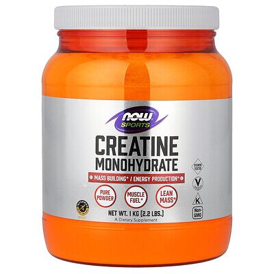 NOW Foods, Sports, Creatine Monohydrate, 2.2 lbs (1 kg) NOW Foods, Sports, Creatine Monohydrate, 2.2 lbs (1 kg)
