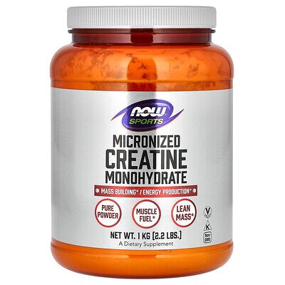 NOW Foods, Sports, Micronized Creatine Monohydrate, 2.2 lbs (1 kg) NOW Foods, Sports, Micronized Creatine Monohydrate, 2.2 lbs (1 kg)