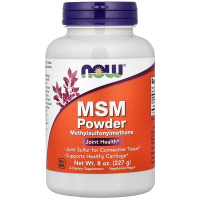 NOW Foods Msm Methylsulfonylmethane Powder - 227g Dietary Supplement NOW Foods Msm Methylsulfonylmethane Powder - 227g Dietary Supplement