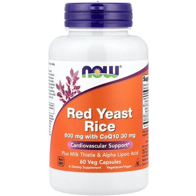 Now Foods Red Yeast Rice CoQ10 - Dietary Supplement Now Foods Red Yeast Rice CoQ10 - Dietary Supplement