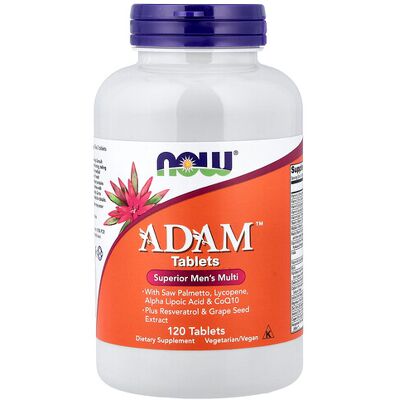Now Foods Adam Men's Multivitamin - 120 Tabs Now Foods Adam Men's Multivitamin - 120 Tabs