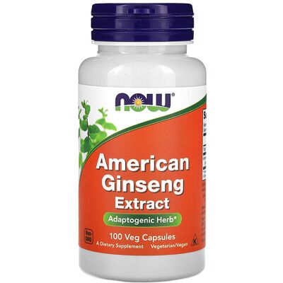 Now Foods American Ginseng 500mg capsules (100 pcs.) Now Foods American Ginseng 500mg capsules (100 pcs.)