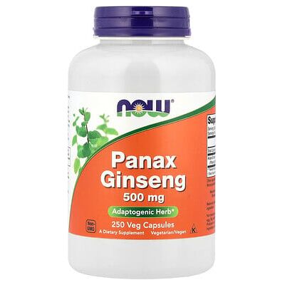Now Foods Panax Ginseng - 500 mg, 250 Caps - Dietary Supplement Now Foods Panax Ginseng - 500 mg, 250 Caps - Dietary Supplement