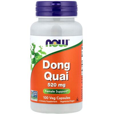 NOW Foods Dong Quai 520 mg 100 Veg Capsules - Herbal Supplement NOW Foods Dong Quai 520 mg 100 Veg Capsules - Herbal Supplement