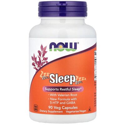 NOW Foods Sleep Botanical Sleep Blend - Sleep Aid - 90 Veggie Capsules NOW Foods Sleep Botanical Sleep Blend - Sleep Aid - 90 Veggie Capsules