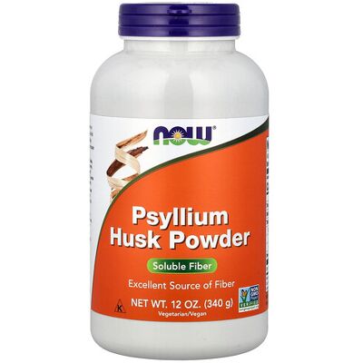 Now Foods Psyllium Husk Powder - Low Fat, High Fiber Dietary Supplement Now Foods Psyllium Husk Powder - Low Fat, High Fiber Dietary Supplement