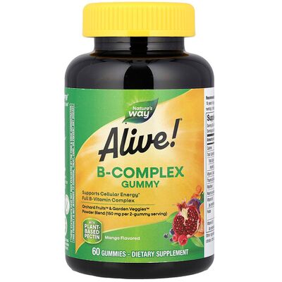Nature's Way Alive! B-Complex Gummies - Mango - Supplements Nature's Way Alive! B-Complex Gummies - Mango - Supplements