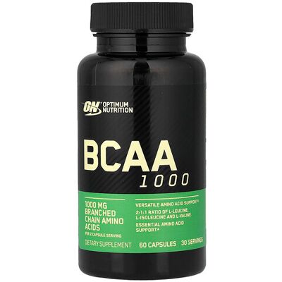 Optimum Nutrition, BCAA 1000, 60 Capsules Optimum Nutrition, BCAA 1000, 60 Capsules