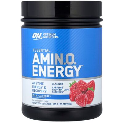Optimum Nutrition, Essential Amin.O. Energy®, Blue Raspberry, 20.6 oz (585 g) Optimum Nutrition, Essential Amin.O. Energy®, Blue Raspberry, 20.6 oz (585 g)