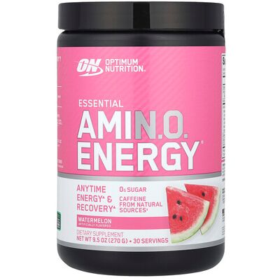 Optimum Nutrition, Essential Amin.O. Energy®, Watermelon, 9.5 oz (270 g) Optimum Nutrition, Essential Amin.O. Energy®, Watermelon, 9.5 oz (270 g)