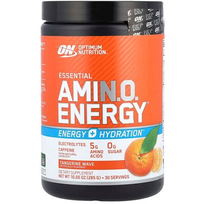 Optimum Nutrition, Essential Amin.O. Energy®, Tangerine Wave, 10.05 oz (285 g) Optimum Nutrition, Essential Amin.O. Energy®, Tangerine Wave, 10.05 oz (285 g)