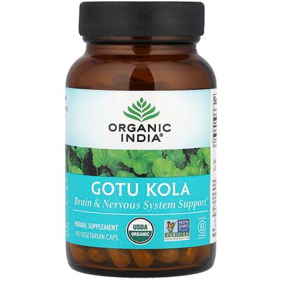 Organic India Brahmi Gotu Kola - Herbal Supplement for Brain & Nerves Organic India Brahmi Gotu Kola - Herbal Supplement for Brain & Nerves