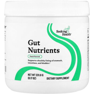 Seeking Health, Gut Nutrients, Peach, 8.17 oz (231.6 g) Seeking Health, Gut Nutrients, Peach, 8.17 oz (231.6 g)