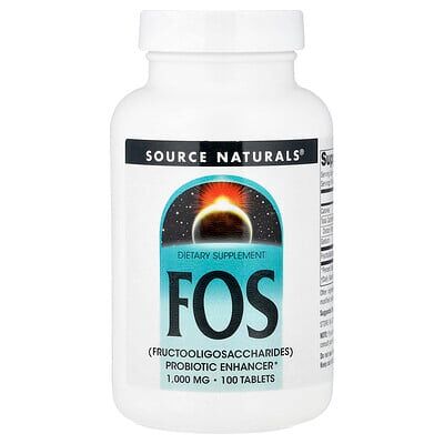 Source Naturals, FOS, 100 Tablets (1,000 mg per Tablet) Source Naturals, FOS, 100 Tablets (1,000 mg per Tablet)