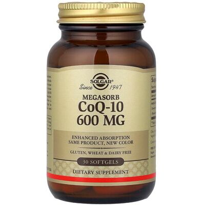 Solgar CoQ-10 600mg Softgels - Heart Health Supplement Solgar CoQ-10 600mg Softgels - Heart Health Supplement