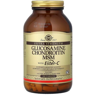 Solgar BI8164 Glucosamine Chondroitin MSM with Ester-C - Dietary Supplements Solgar BI8164 Glucosamine Chondroitin MSM with Ester-C - Dietary Supplements