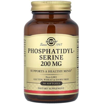 Solgar PhosphatidylSerine 200 mg 60 Softgels - Brain Health Supplement Solgar PhosphatidylSerine 200 mg 60 Softgels - Brain Health Supplement