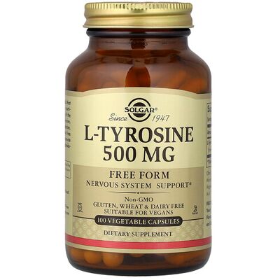 Solgar L-Tyrosine 500 mg - Dietary Supplement Solgar L-Tyrosine 500 mg - Dietary Supplement