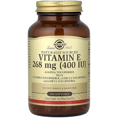 Solgar Vitamin E 268mg softgels - 100 pcs Solgar Vitamin E 268mg softgels - 100 pcs