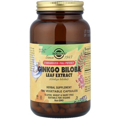 Solgar Ginkgo Biloba Leaf Extract - Vegetarian Capsules Solgar Ginkgo Biloba Leaf Extract - Vegetarian Capsules