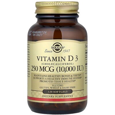 Solgar Vitamin D3 10,000 IU Softgels (120 pcs) Solgar Vitamin D3 10,000 IU Softgels (120 pcs)