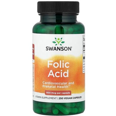 Swanson Folic Acid 800 mcg - Dietary Supplements Swanson Folic Acid 800 mcg - Dietary Supplements