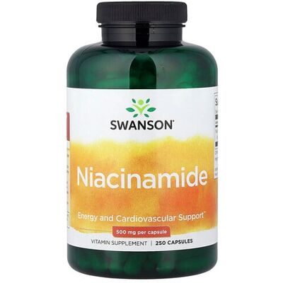 Swanson Niacinamide 500 MG Capsules - Dietary Supplements Swanson Niacinamide 500 MG Capsules - Dietary Supplements