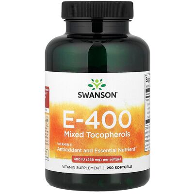Swanson Vitamin E Mixed Tocopherols 400 IU - Vitamin Supplement Swanson Vitamin E Mixed Tocopherols 400 IU - Vitamin Supplement