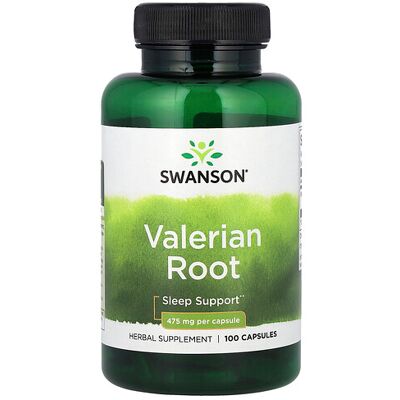 Swanson Valerian Root 475mg Capsules 100 - Herbal Supplement for Sleep & Relaxation Swanson Valerian Root 475mg Capsules 100 - Herbal Supplement for Sleep & Relaxation