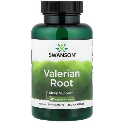 Swanson Valerian Root 475mg Capsules 100 - Herbal Supplement for Sleep & Relaxation Swanson Valerian Root 475mg Capsules 100 - Herbal Supplement for Sleep & Relaxation