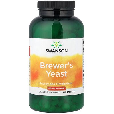 Swanson Brewer's Yeast - 500 mg - 500 Tablets Swanson Brewer's Yeast - 500 mg - 500 Tablets