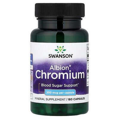 Swanson Albion Chelated Chromium - 200mcg - 180 Capsules Swanson Albion Chelated Chromium - 200mcg - 180 Capsules