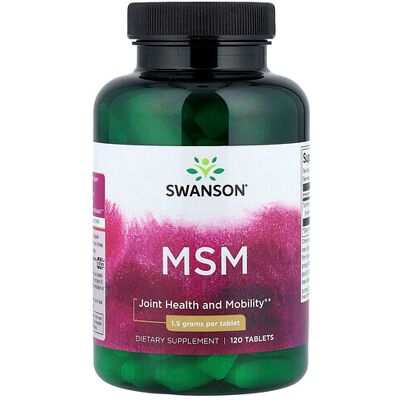 Swanson Organic Sulfur MSM Methylsulfonylmethane 1500 mg - Dietary Supplement Swanson Organic Sulfur MSM Methylsulfonylmethane 1500 mg - Dietary Supplement
