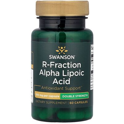 Swanson R-Fraction Alpha Lipoic Acid 100mg Double Strength - Dietary Supplement Swanson R-Fraction Alpha Lipoic Acid 100mg Double Strength - Dietary Supplement