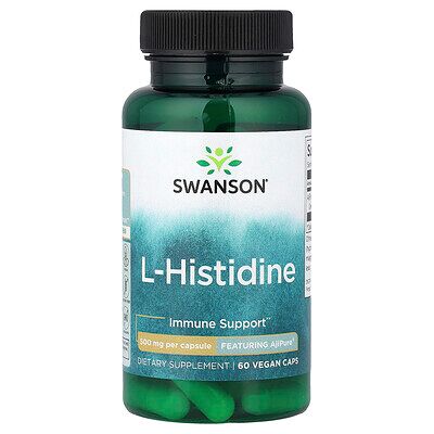 Swanson AjiPure L-Histidine 500mg Capsules - Supplement Swanson AjiPure L-Histidine 500mg Capsules - Supplement