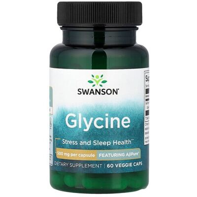 Swanson Glycine 500mg Capsules - Supplement Swanson Glycine 500mg Capsules - Supplement