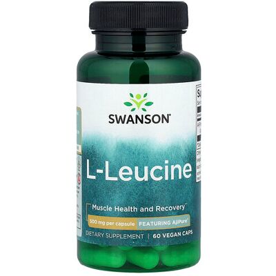 Swanson Ultra AjiPure L-Leucine 60 Veg Capsules - Dietary Supplement Swanson Ultra AjiPure L-Leucine 60 Veg Capsules - Dietary Supplement