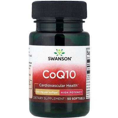 Swanson CoQ10 100mg Softgels - Supplement Swanson CoQ10 100mg Softgels - Supplement