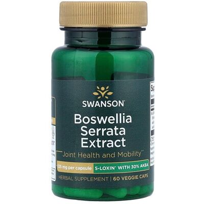 Swanson Boswellia Serrata Extract 125mg Capsules - Supports joint health Swanson Boswellia Serrata Extract 125mg Capsules - Supports joint health