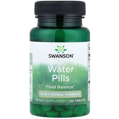 Swanson Water Pills - 120 tablets - Herbal Formula for Fluid Balance Swanson Water Pills - 120 tablets - Herbal Formula for Fluid Balance