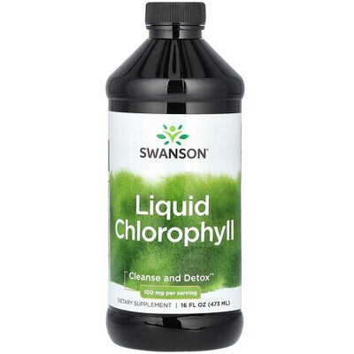 Swanson Liquid Chlorophyll - 100 mg, 16 fl oz - Support Detox Swanson Liquid Chlorophyll - 100 mg, 16 fl oz - Support Detox